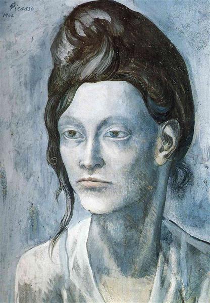 Pablo Picasso Oil Painting Woman With Her ​​Hair In